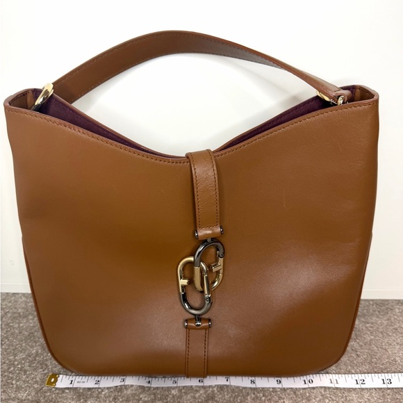 Furla Brown Leather Shoulder Bag – Italian Leather, Gold Hardware - Picture 6 of 10